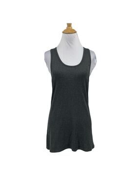 Under Armour Tank Top Womens S‎ Small Gray Pink Heather Ribbed Scoop Neck Tunic